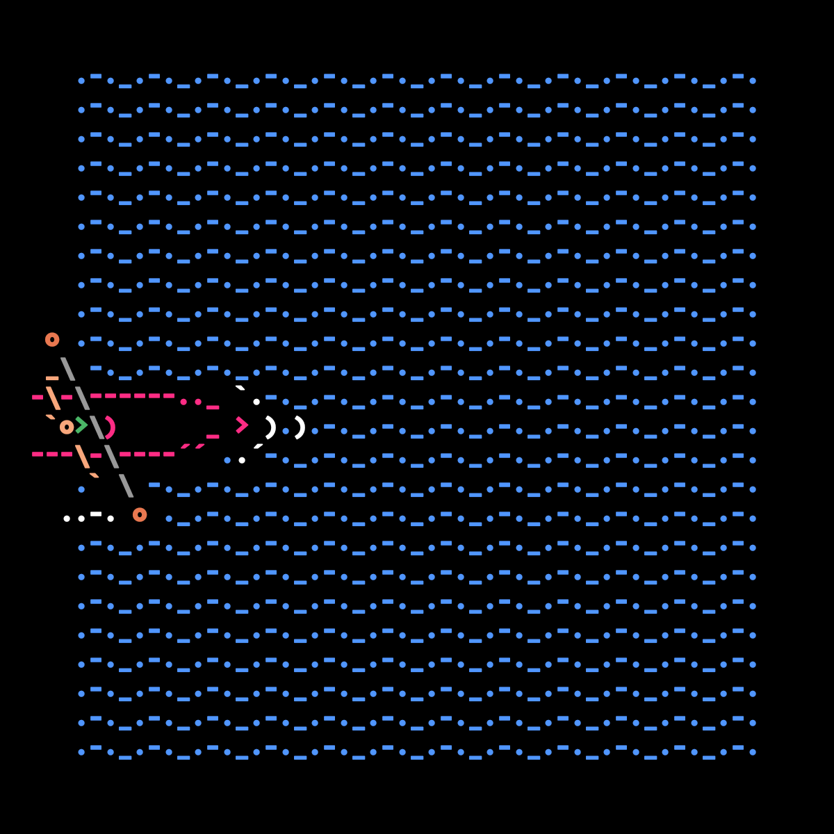Joninscii ASCII Art Kayak - Animated kayaking scenery made with ASCII characters